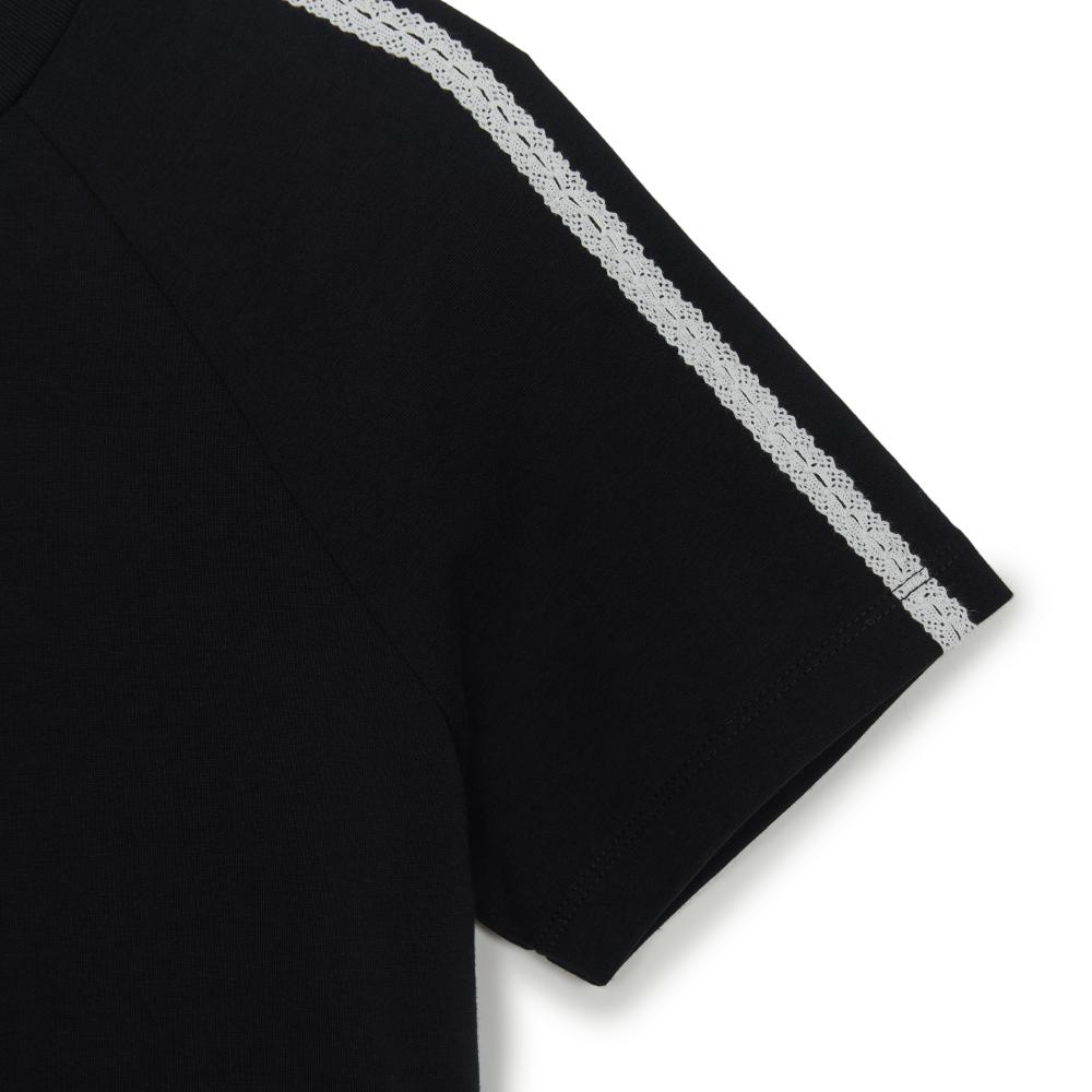 Varsity Lace Track Slim Semi Crop T-Shirts Los Angeles Dodgers