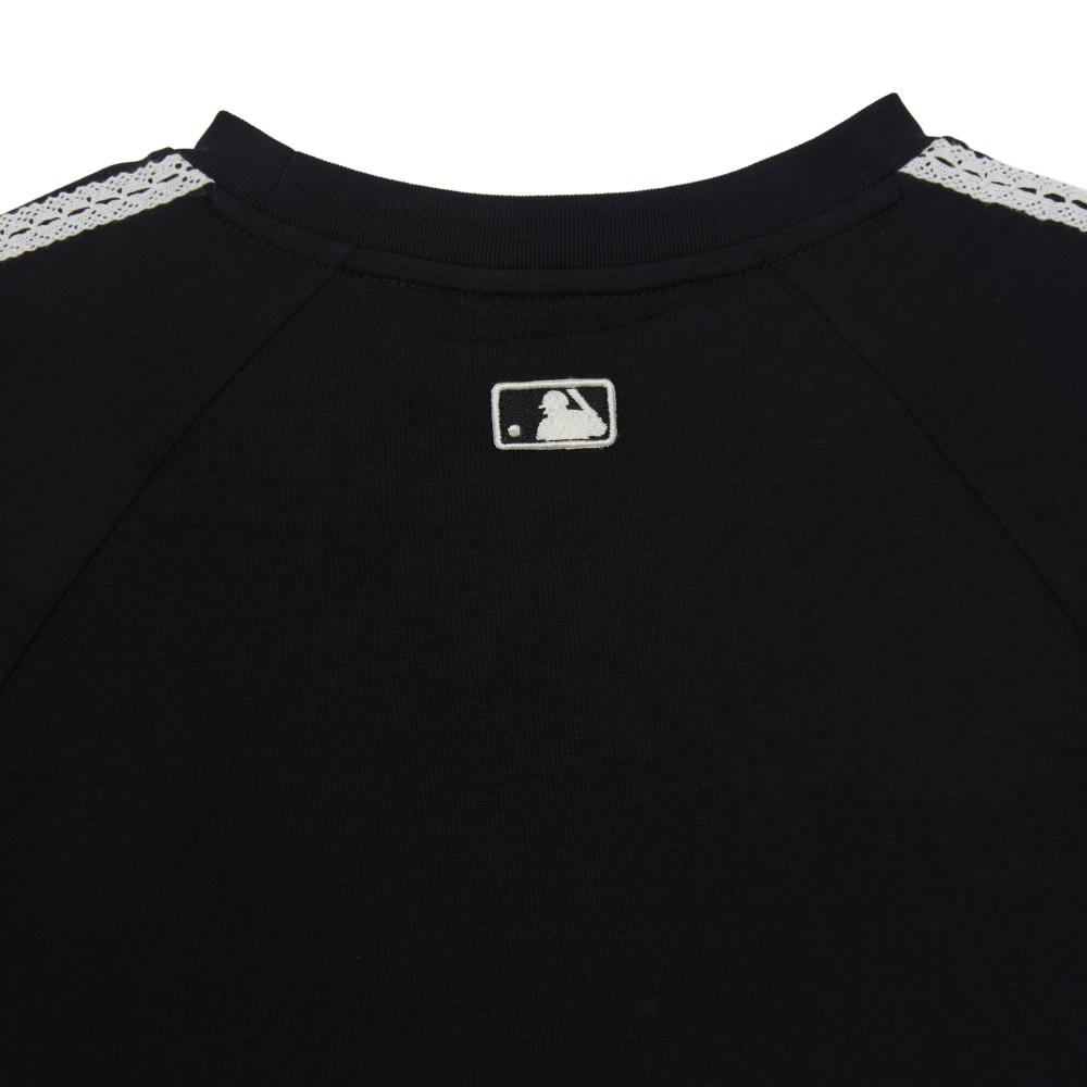 Varsity Lace Track Slim Semi Crop T-Shirts Los Angeles Dodgers