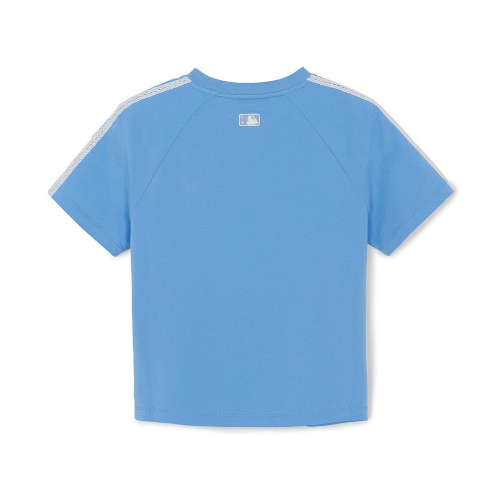 เสื้อยืด  Varsity Lace Track Slim Semi Crop T-Shirts Los Angeles Dodgers
