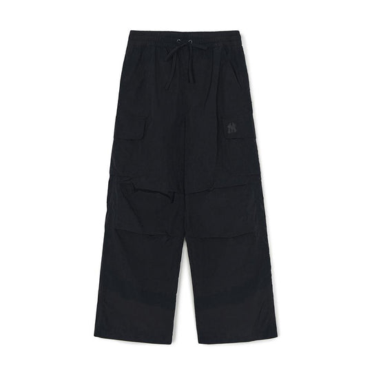 กางเกงขายาว  Gorpcore Glossy High Waist Cargo Wide Flare Pants New York Yankees