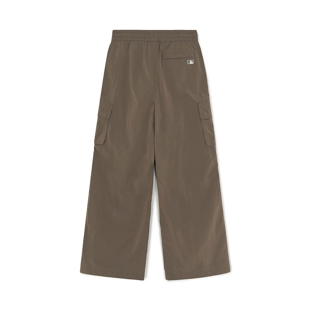 Gorpcore Glossy High Waist Cargo Wide Flare Pants New York Yankees