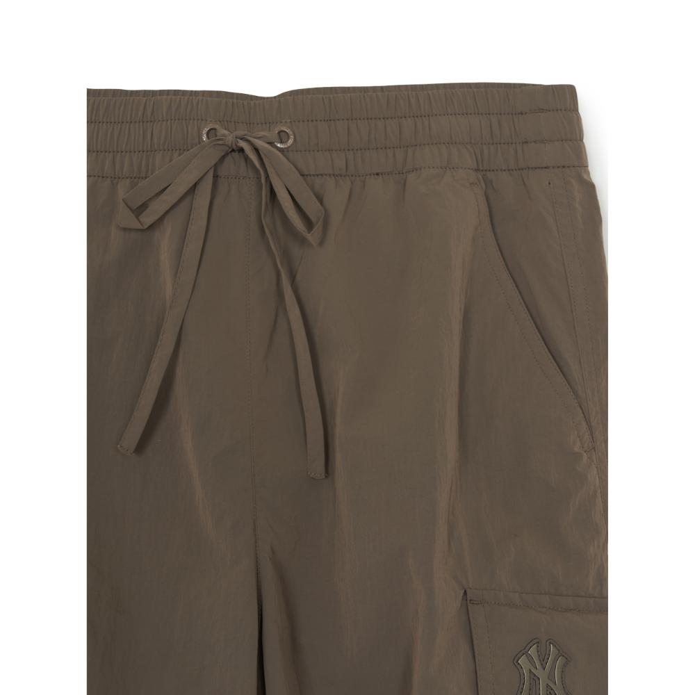Gorpcore Glossy High Waist Cargo Wide Flare Pants New York Yankees