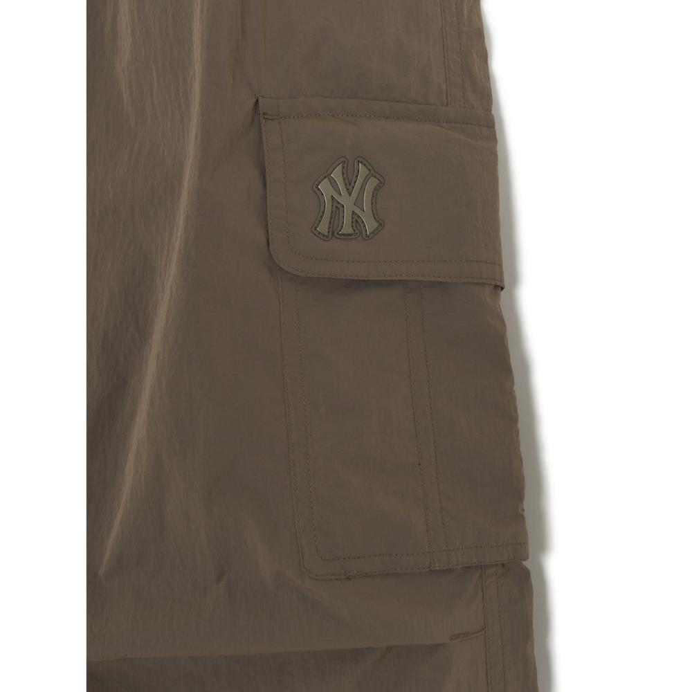 Gorpcore Glossy High Waist Cargo Wide Flare Pants New York Yankees