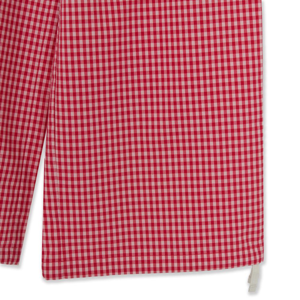 Cotton Check Layered Cargo Wide Pants Boston Red Sox