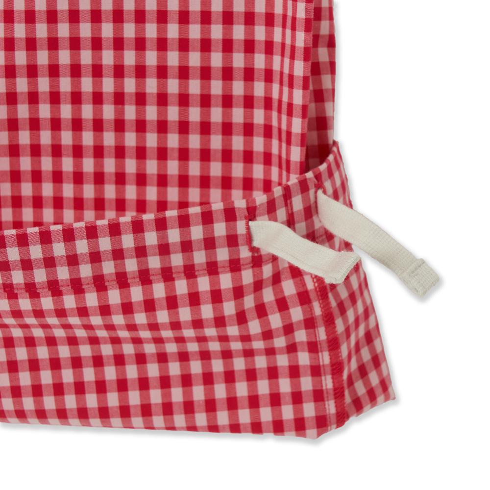 Cotton Check Layered Cargo Wide Pants Boston Red Sox