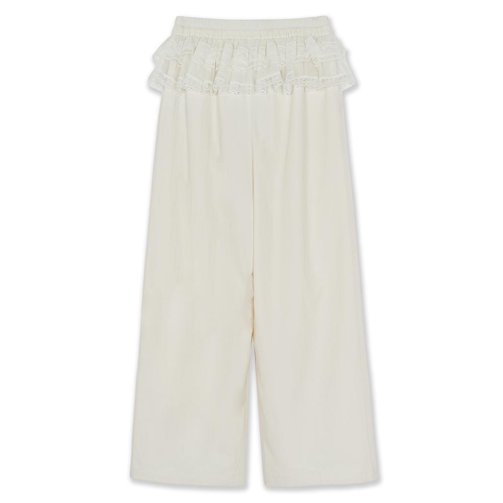 กางเกงขายาว  Sportive Ruffle Layered Wide Flare Pants New York Yankees