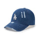 Basic Washing Denim Unstructured Ball Cap Los Angeles Dodgers Ball Cap