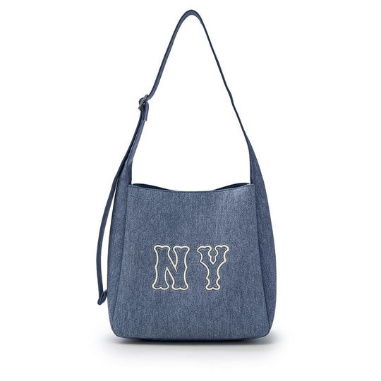Denim Coopers Logo Bucket Bag New York Yankees