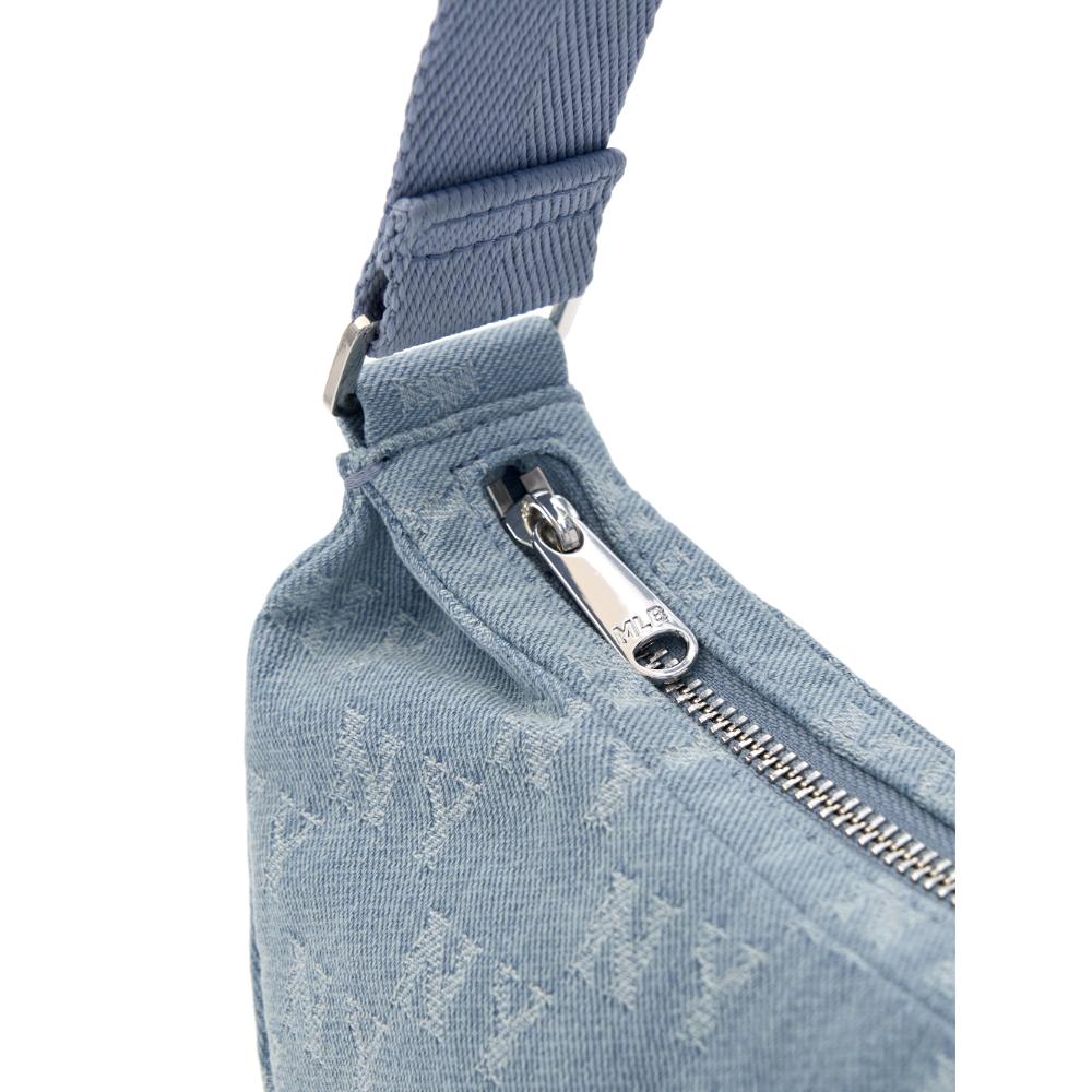 Classic Jacquard Denim Monogram Hobo Bag New York Yankees