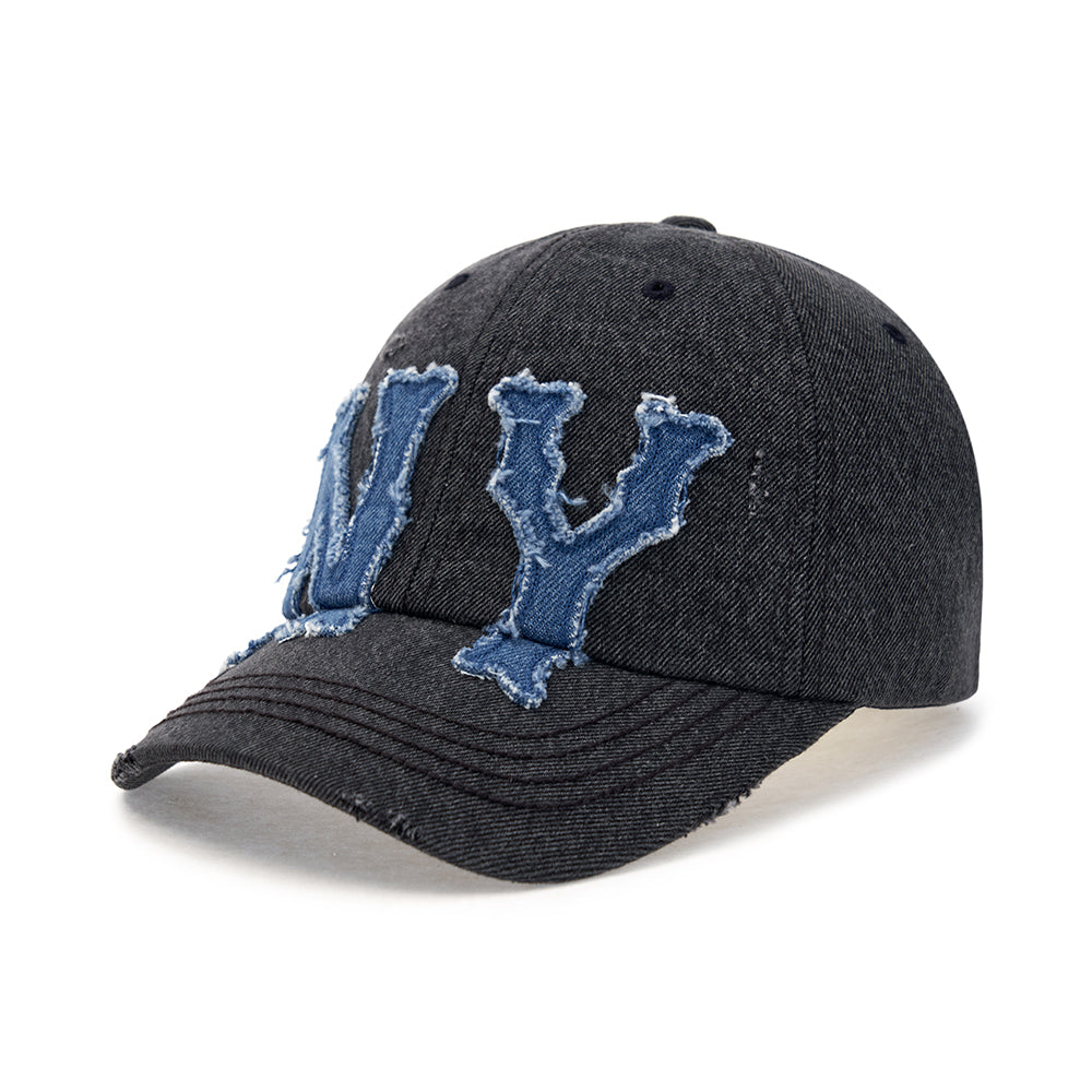 Denim Coopers Logo Unstructured Ball Cap New York Yankees