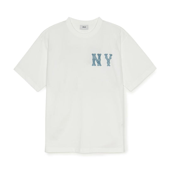 Basic Coopers Denim-Like Oversized-Fit T-Shirt New York Yankees