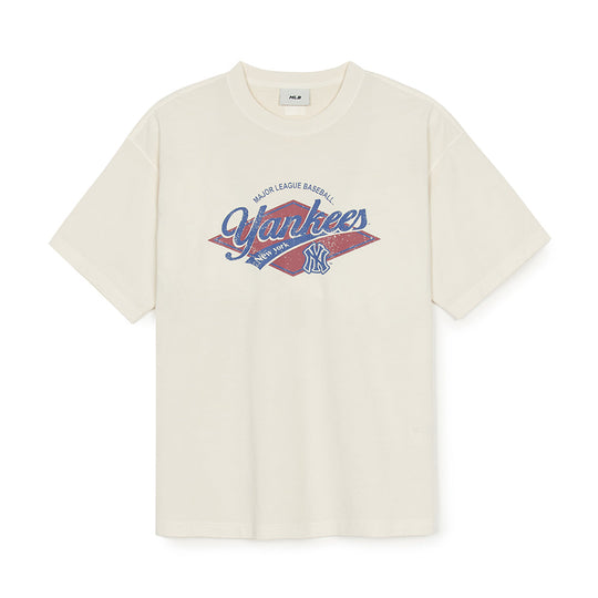 Varsity Vintage Washing Graphic Mega-oversized-fit T-shirt New York Yankees