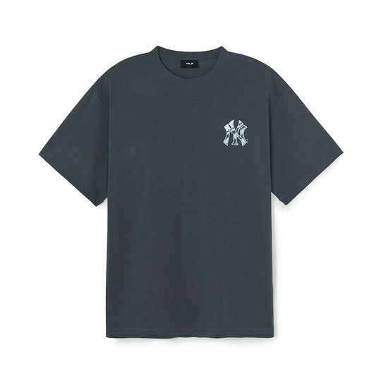 เสื้อยืด Basic Colorful Metal Logo Over Fit T-Shirts New York Yankees