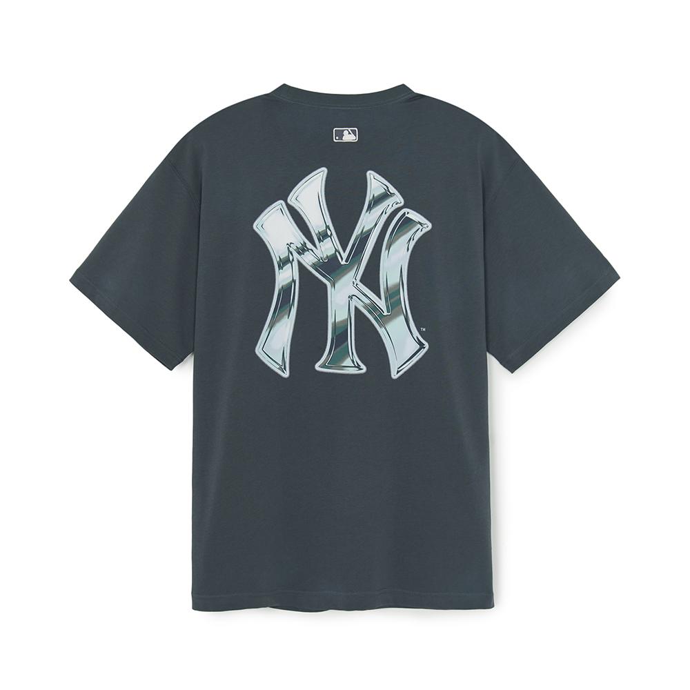 Basic Colorful Metal Logo Over Fit T-Shirts New York Yankees