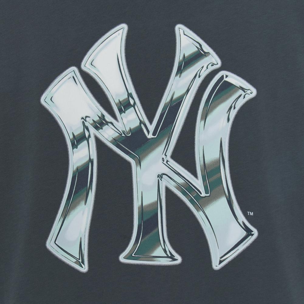 Basic Colorful Metal Logo Over Fit T-Shirts New York Yankees