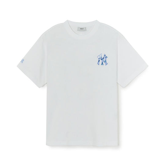 Basic Colorful Metal Logo Over Fit T-Shirts New York Yankees
