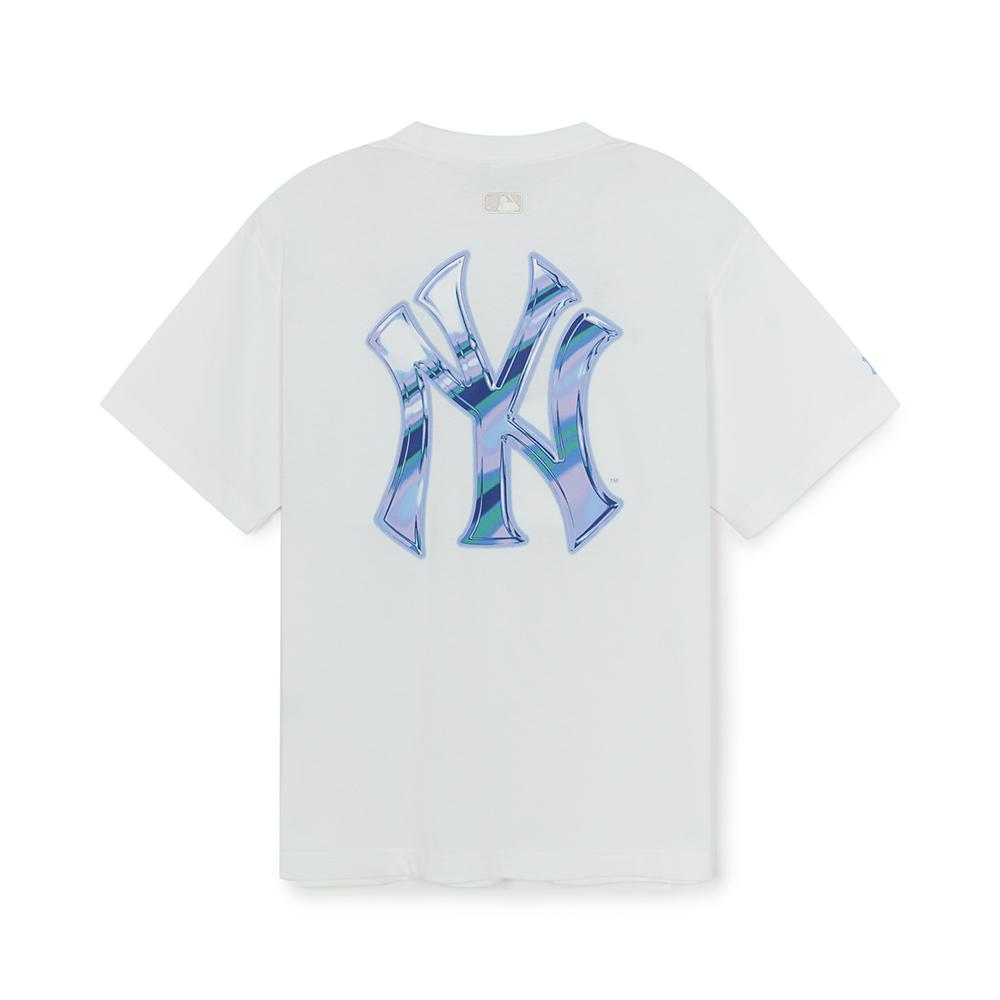 Basic Colorful Metal Logo Over Fit T-Shirts New York Yankees
