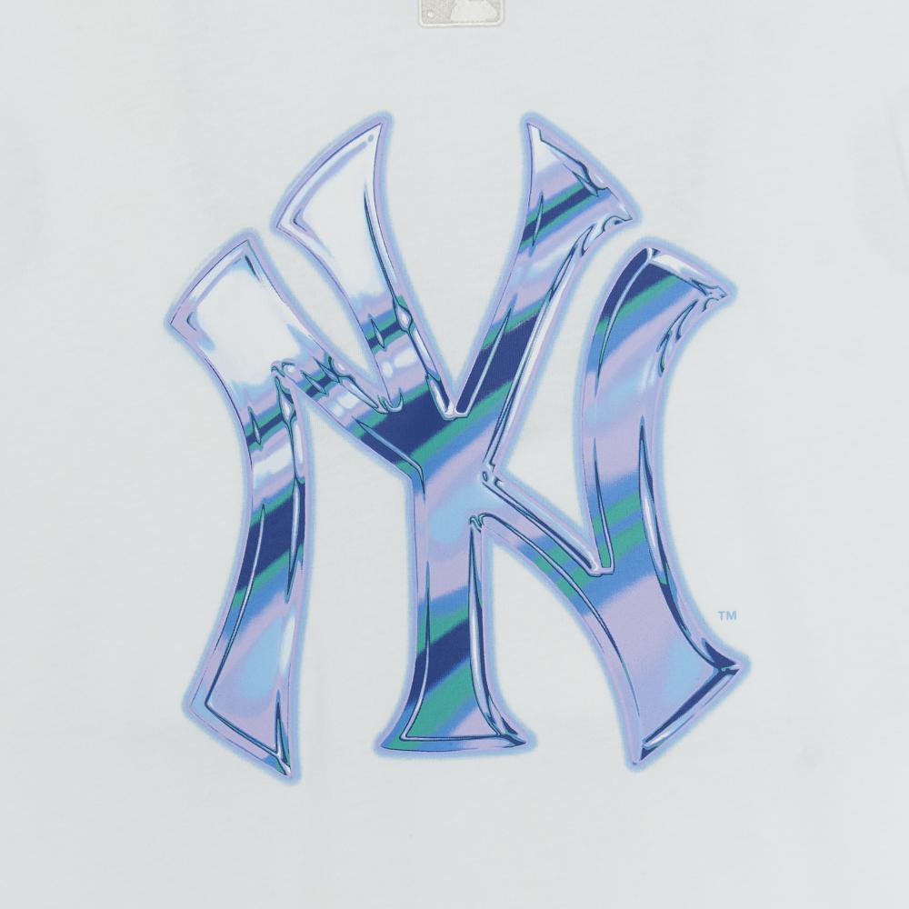 Basic Colorful Metal Logo Over Fit T-Shirts New York Yankees