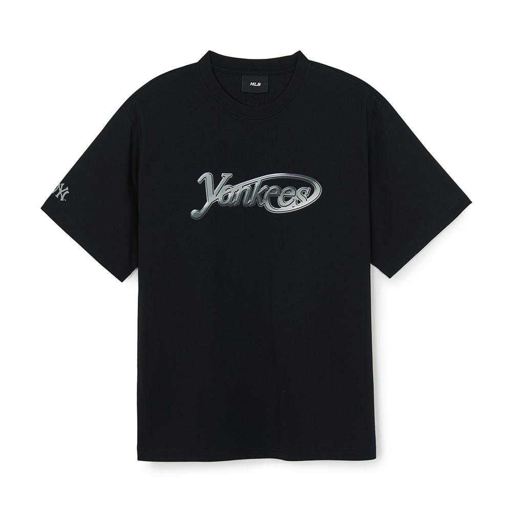 Basic Summer Street Logo Over Fit T-Shirts New York Yankees