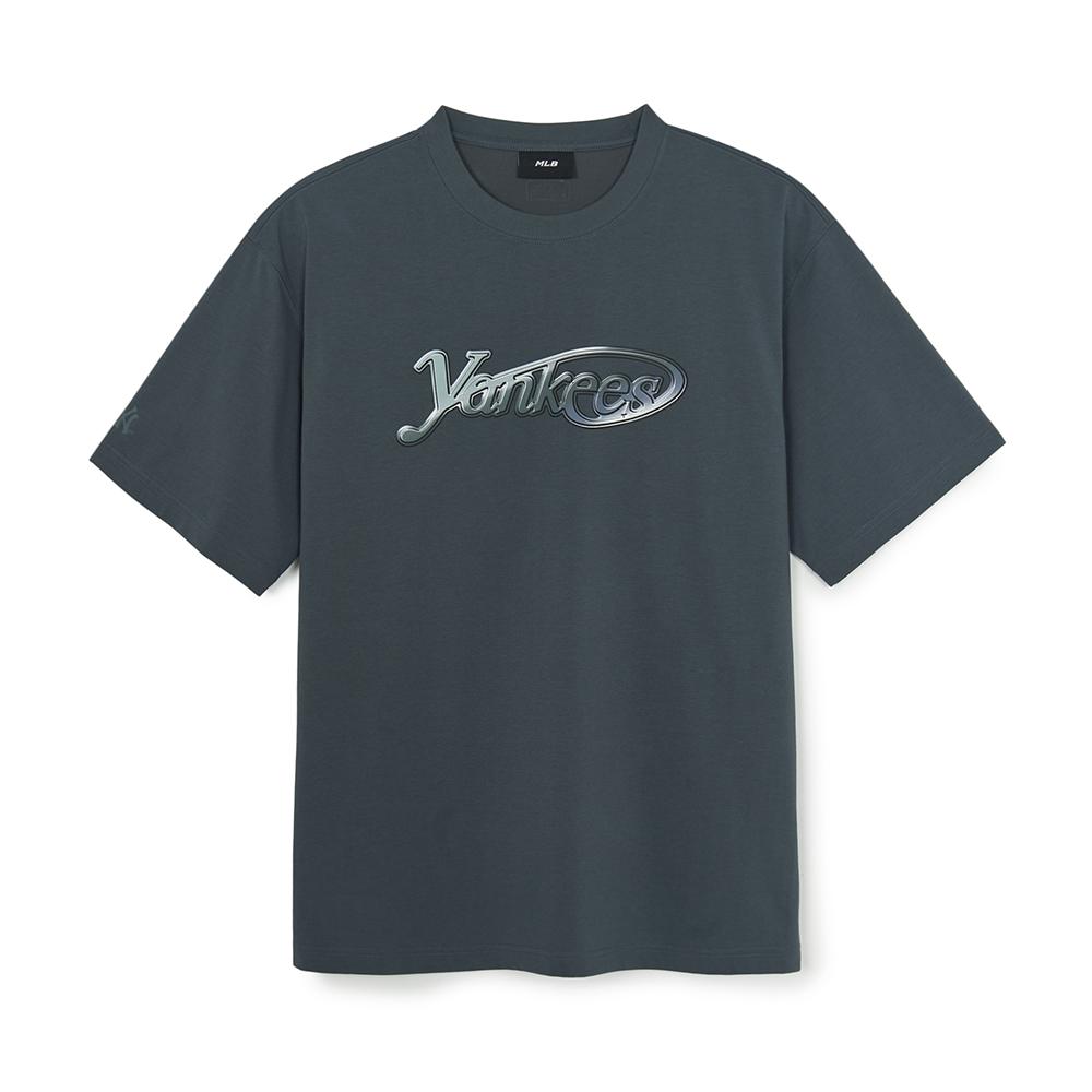 เสื้อยืด Basic Summer Street Logo Over Fit T-Shirts New York Yankees