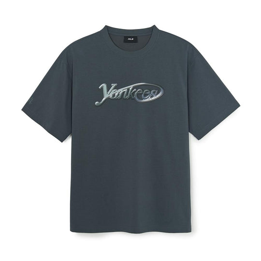 Basic Summer Street Logo Over Fit T-Shirts New York Yankees