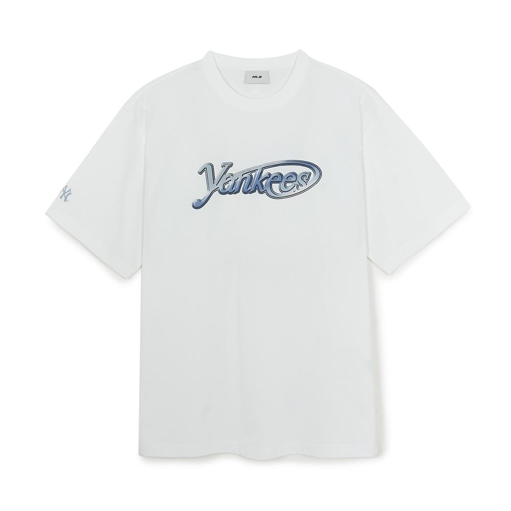 Basic Summer Street Logo Over Fit T-Shirts New York Yankees