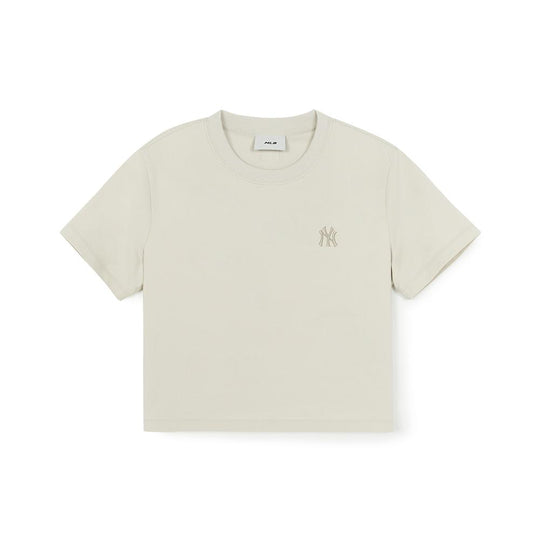 เสื้อยืด Women'S Basic Small Logo Slim Crop T-Shirts New York Yankees