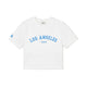 Varsity Los Angeles Dodgers Crop T-Shirts