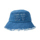 Denim Coopers Mega Logo New York Yankees Bucket Hat