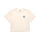 Basic Small Logo New York Yankees Crop T-Shirts