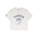 เสื้อยืดทรงครอป Floral New York Yankees