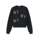 เสื้อสเวตเชิ้ต Crystal Megagram New York Yankees