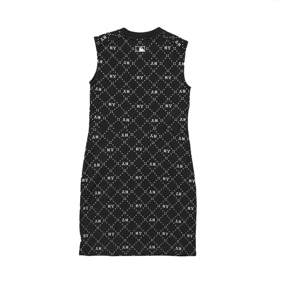 WOMEN'S DIA MONOGRAM SLEEVELESS ZACQUARD DRESS NEW YORK YANKEES