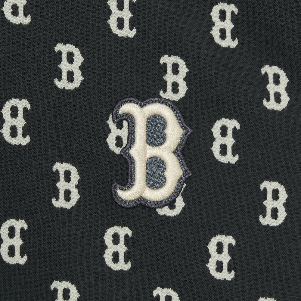 MLB Korea - Classic Monogram Jacquard Hobo Bag Boston Red Sox