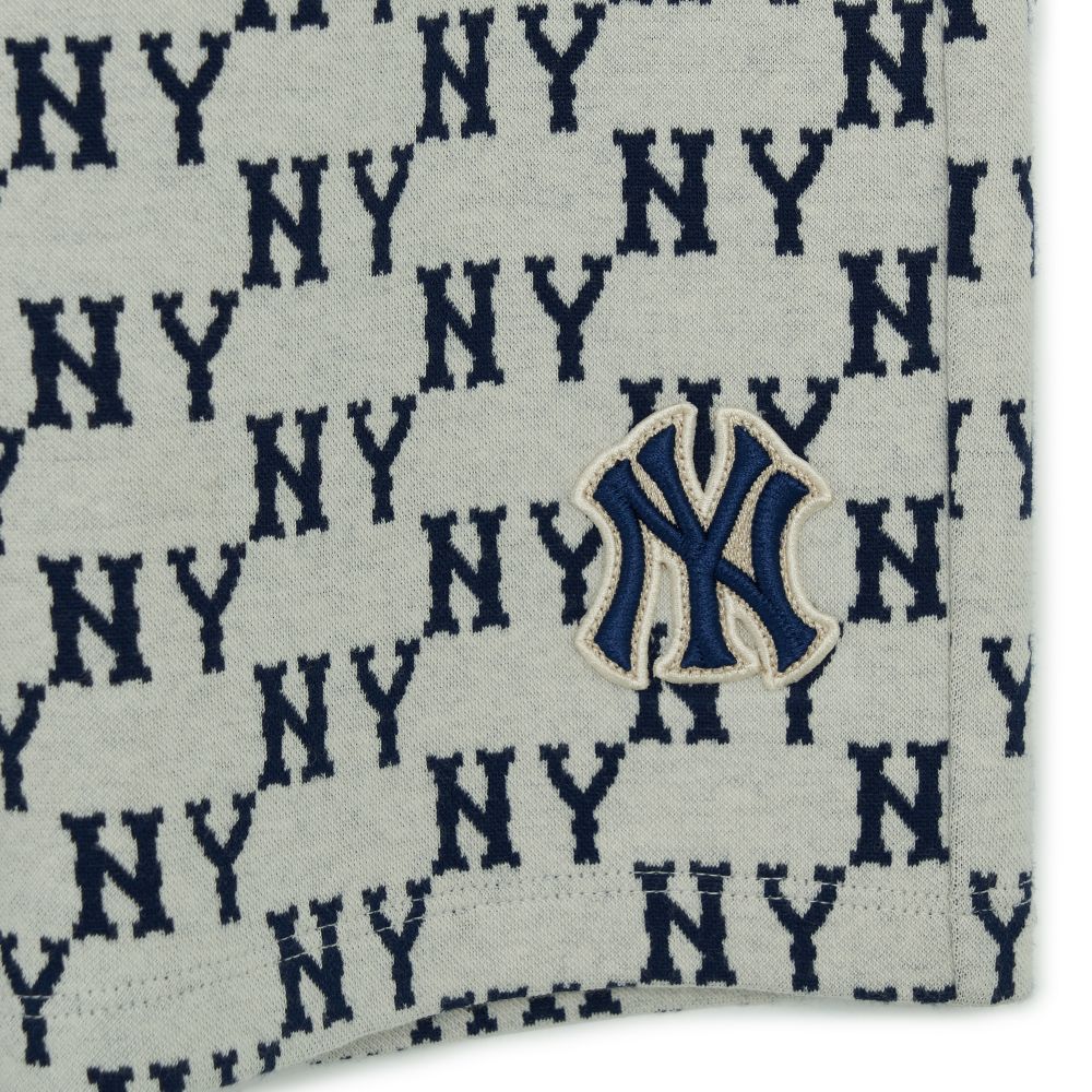 Classic Monogram Jacquard Boston Bag S NY Yankees Black